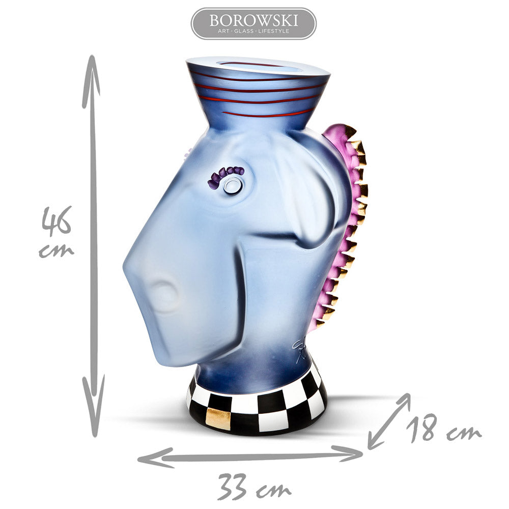 ANIMALIA "OFFICER ED" - Vase, Vase, [Borowski Art Glass in Asia]