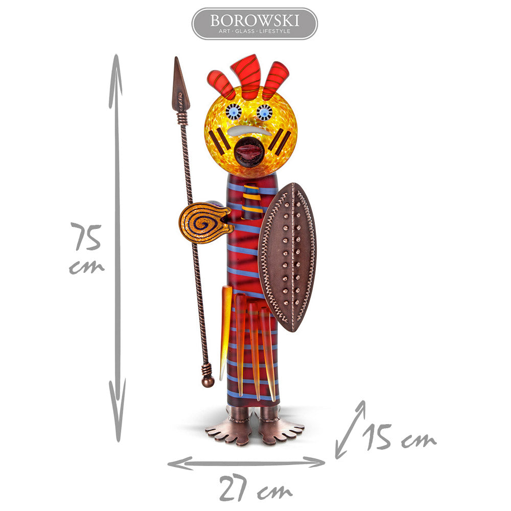 MASSAI - Object by SJB, Art sculpture, [Borowski Art Glass in Asia]