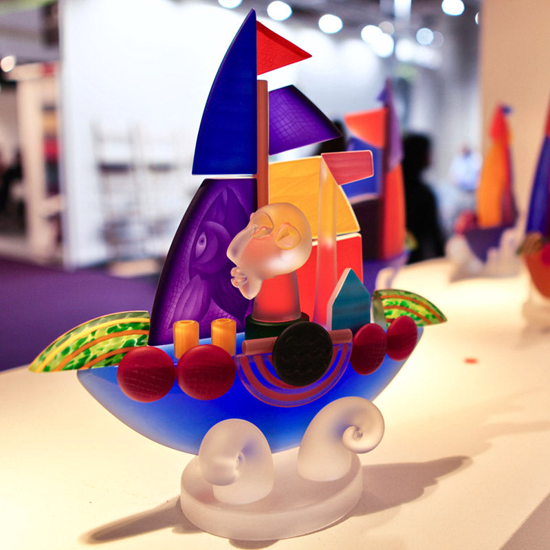 SAILOR - Object by PB, Art sculpture, [Borowski Art Glass in Asia]