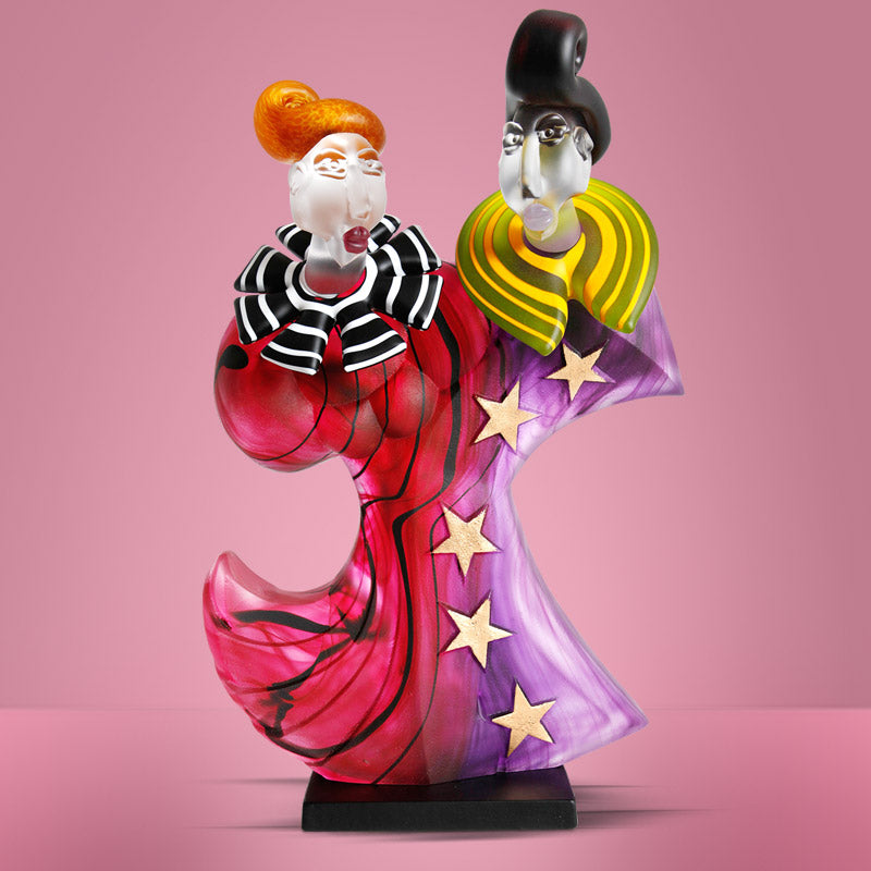DANCERS - Object by SJB, Art sculpture, [Borowski Art Glass in Asia]