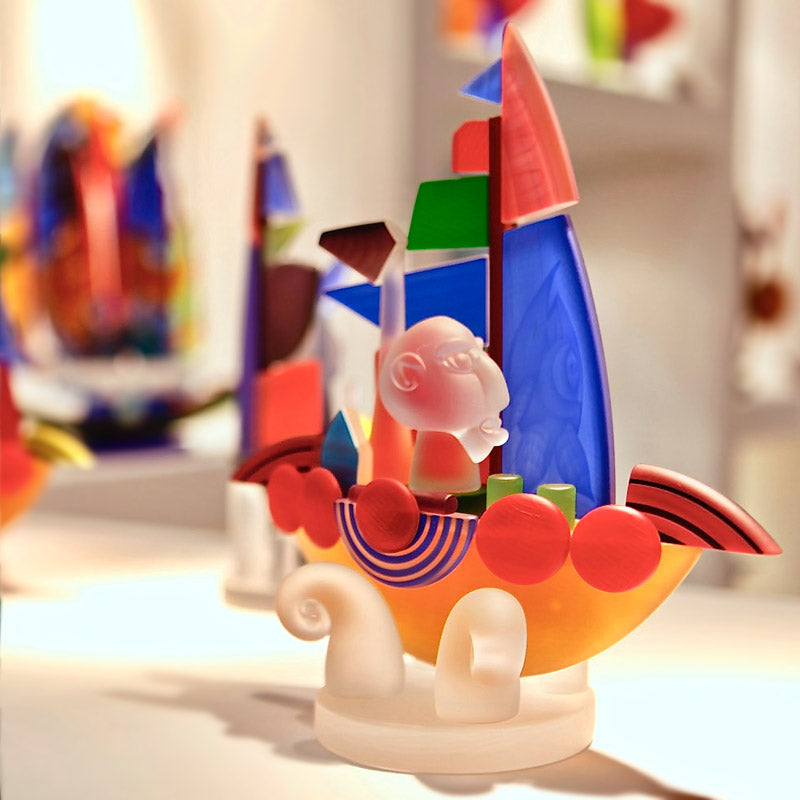 SAILOR - Object by PB, Art sculpture, [Borowski Art Glass in Asia]