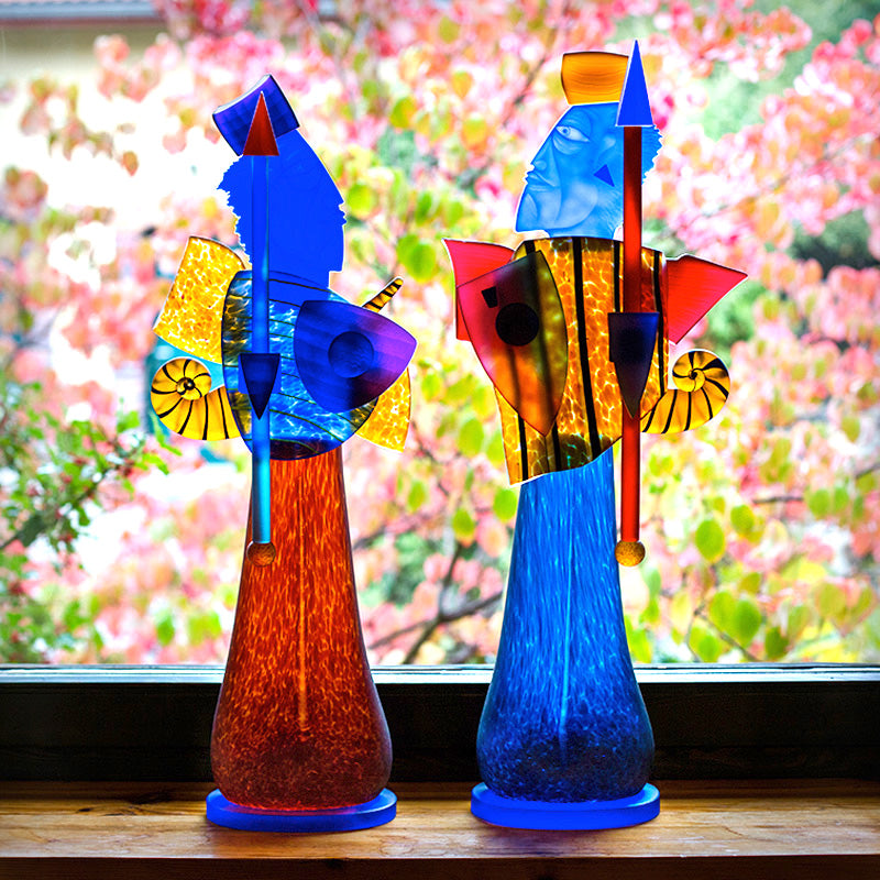 GUARD - Object by PB, Art sculpture, [Borowski Art Glass in Asia]