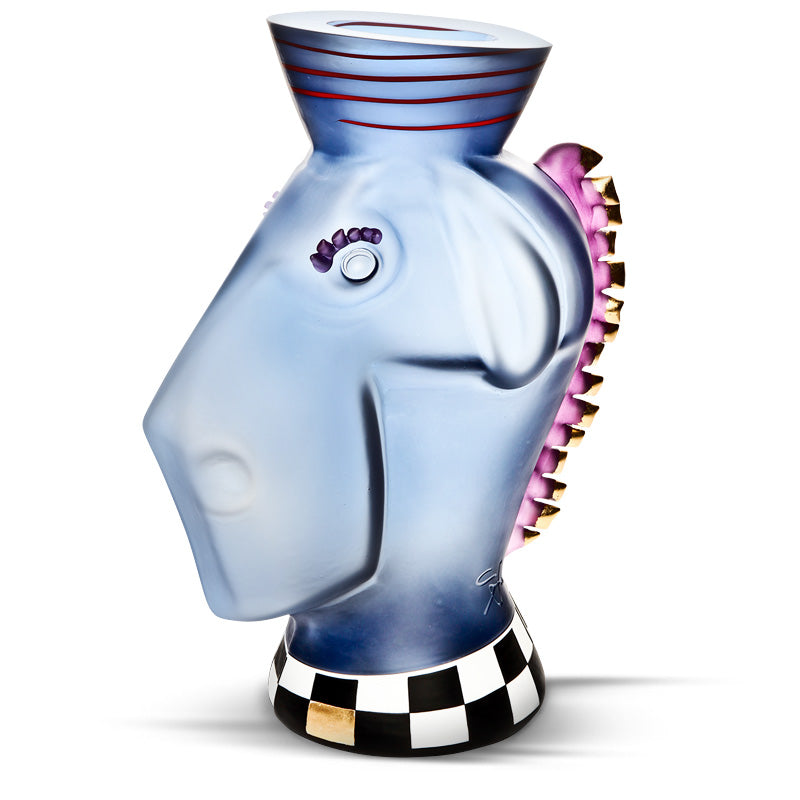 ANIMALIA "OFFICER ED" - Vase, Vase, [Borowski Art Glass in Asia]