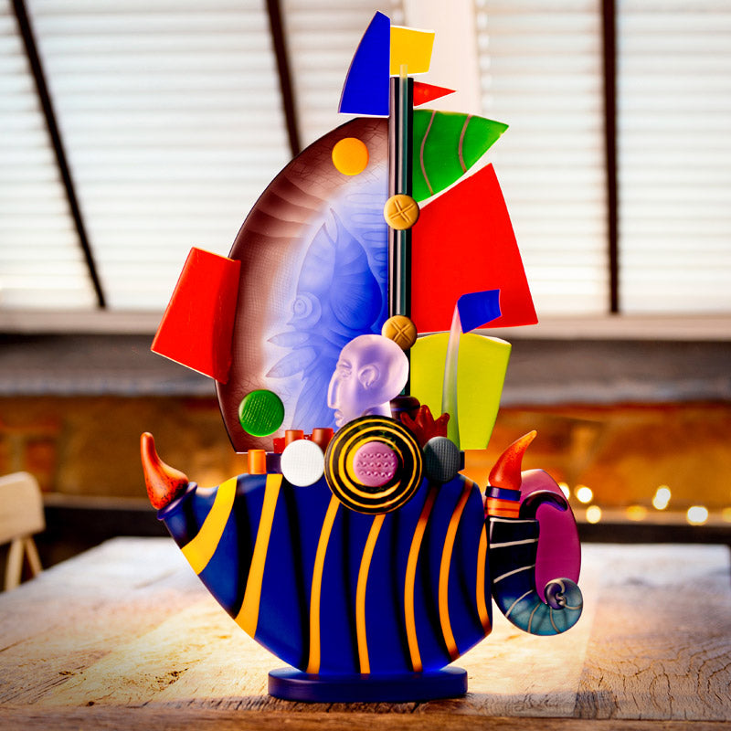 SAILBOAT LARGE - Object by PB, Art sculpture, [Borowski Art Glass in Asia]